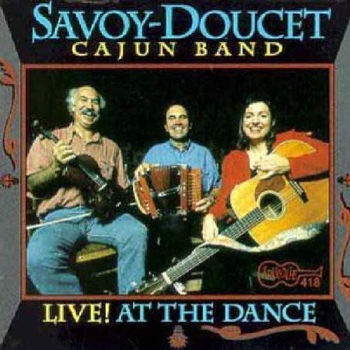 Cajun band Savoy-Doucet with fiddle, accordion, and guitar, CD cover.