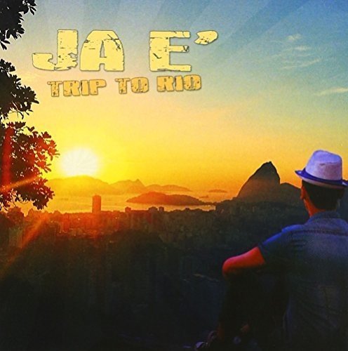 CD cover: man in white hat overlooking Rio de Janeiro at sunset.