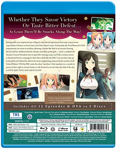 Blu-ray case for anime "Love Election and Chocolate" with character art.