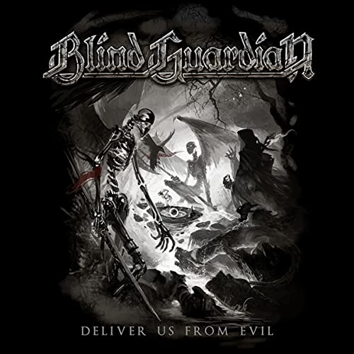 Blind Guardian album cover: skeletons, demons, and a dark, gothic scene.