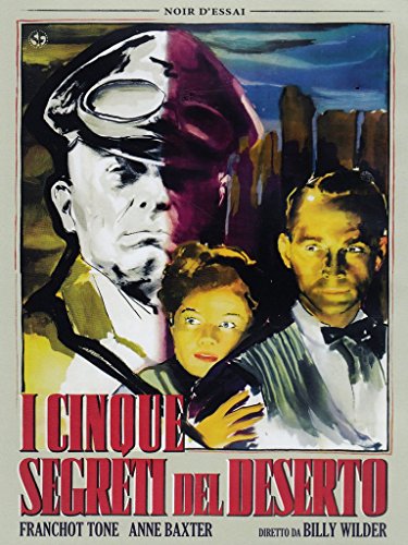 DVD cover for "Cinque Segreti Del Deserto" featuring three faces and desert landscape.