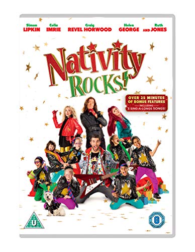 “Nativity Rocks!” DVD cover with cast photo and colorful, festive design.
