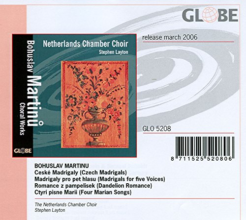 CD cover for Netherlands Chamber Choir’s “Choral Works” by Bohuslav Martinů.