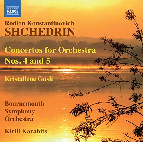 CD cover for Shchedrin’s Concertos, featuring a sunset landscape.