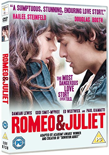 DVD cover for "Romeo & Juliet" featuring two young actors close together.