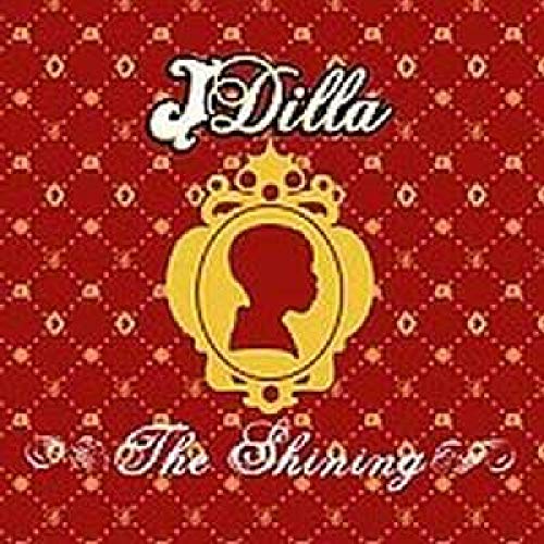 Red album cover for J Dilla’s “The Shining” with gold and silhouette details.
