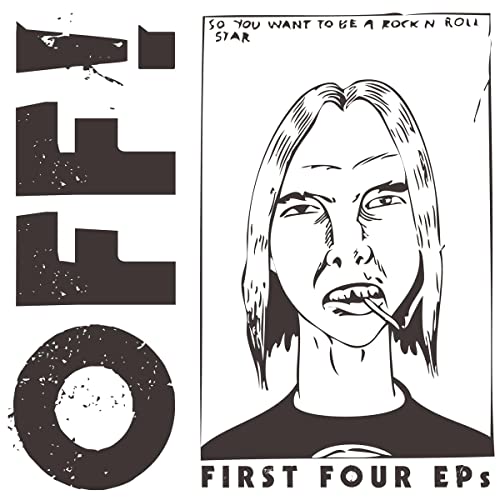 Black and white album cover with the word OFF! and a line-art portrait.