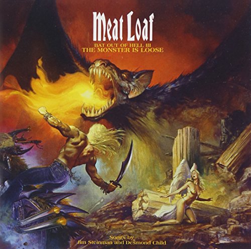 Album cover for Meat Loaf’s “Bat Out Of Hell 3” featuring fantasy art.