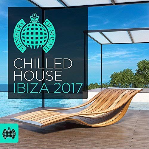 CD cover for “Chilled House Ibiza 2017” with a lounge chair.