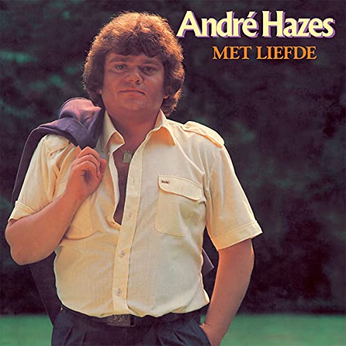 André Hazes album cover: portrait of a man in a beige shirt.