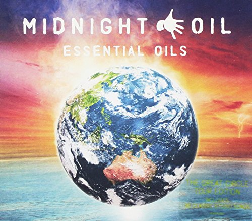 Midnight Oil album cover: Earth image with vibrant sunset and ocean.