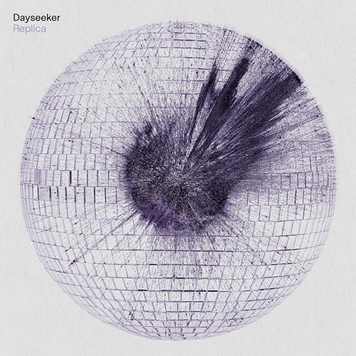 Dayseeker “Replica” vinyl album cover: a textured, spherical design.