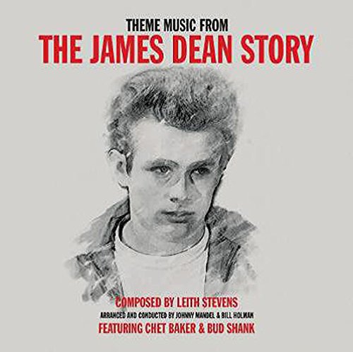 Vinyl record cover featuring a black and white portrait of James Dean.