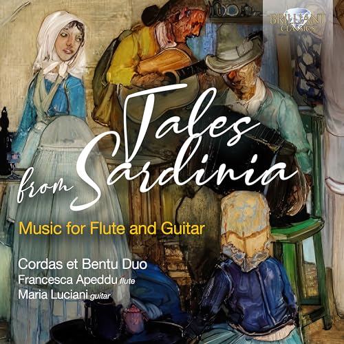 CD cover depicting historical Sardinian figures with musical instruments.