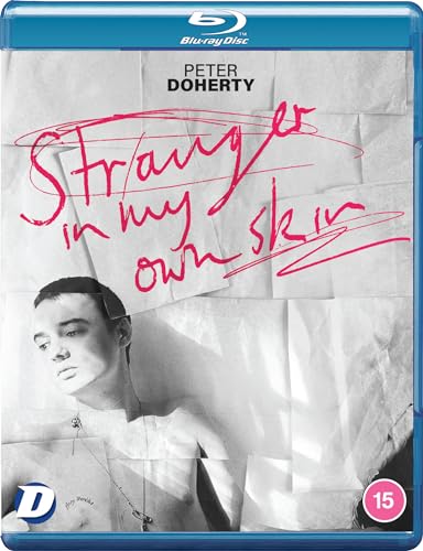 Blu-ray cover for "Stranger in My Own Skin" featuring Peter Doherty’s portrait.