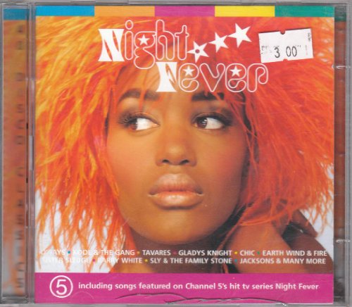CD case with a portrait of a woman with orange hair and "Night Fever" text.