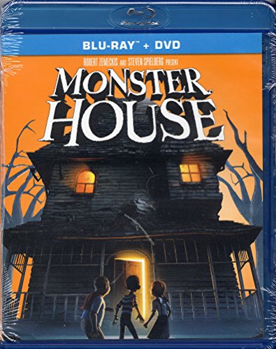 Blu-ray case for "Monster House" featuring a spooky illustrated house.