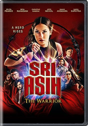 Sri Asih DVD cover featuring a woman with long dark hair and cast members.