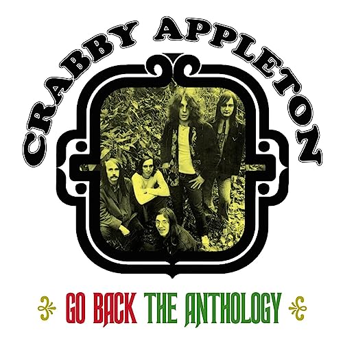 Crabby Appleton album cover featuring a band photo in a decorative frame.
