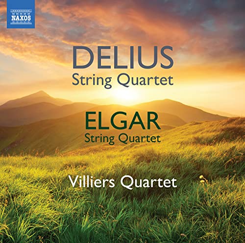 CD cover for Delius and Elgar string quartets by Villiers Quartet.
