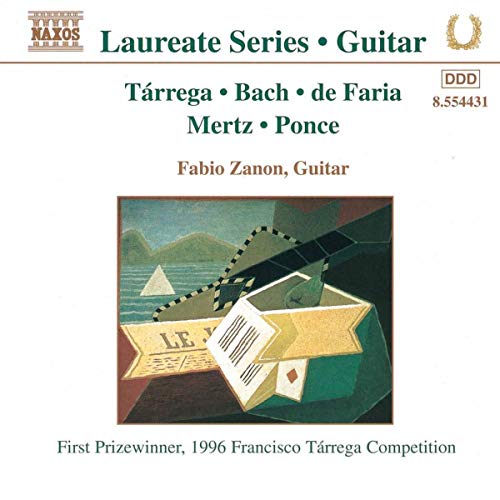 CD cover for Francisco Tárrega guitar music by Fabio Zanon.