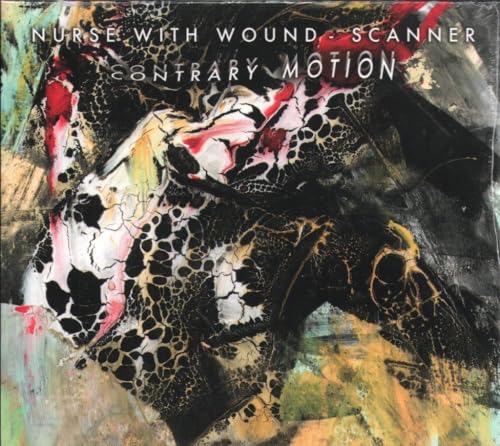 CD cover for Nurse With Wound’s “Contrary Motion” with abstract, mottled artwork.