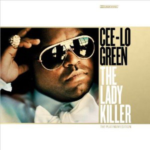 Cee-Lo Green album cover, portrait with sunglasses and a ring.