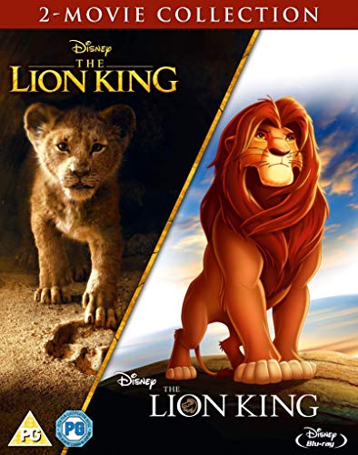 The Lion King" Blu-ray doublepack cover featuring Simba as a cub and adult.