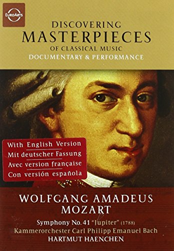 DVD cover featuring a portrait of Wolfgang Amadeus Mozart.