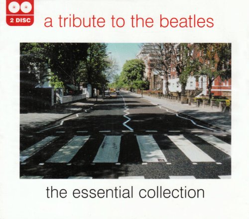 CD cover for Beatles tribute album featuring Abbey Road zebra crossing.