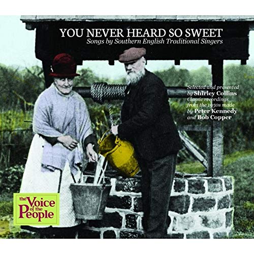 CD cover featuring two elderly people by a stone well.