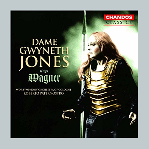 CD cover featuring Dame Gwyneth Jones in costume, singing Wagner.