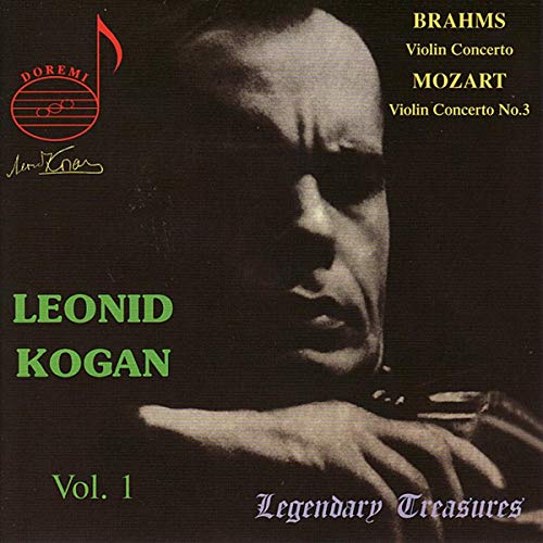 CD cover featuring violinist Leonid Kogan in black and white.