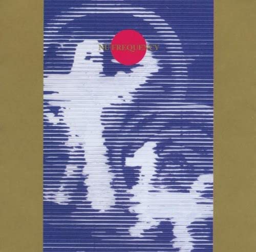 CD cover with abstract blue and white lines, and a red circle.