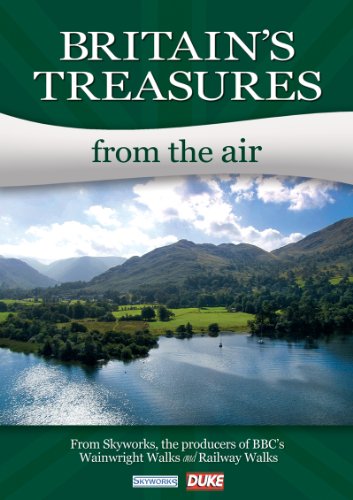 DVD cover for “Britain’s Treasures From The Air” featuring a lake and mountains.
