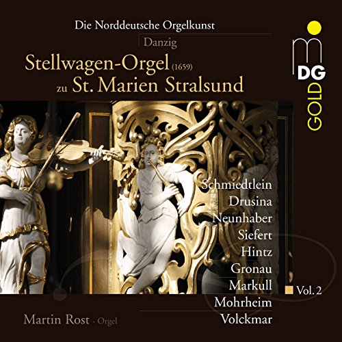 CD cover featuring ornate organ detail and text listing composers and performers.