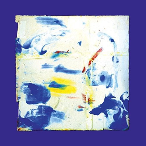 CD album cover with abstract blue, red, and yellow paint splatters.