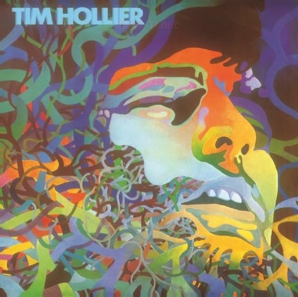 Album cover for Tim Hollier, featuring abstract colorful painted artwork.