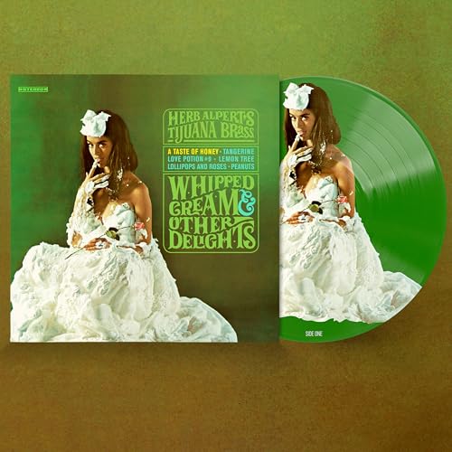 Herb Alpert’s “Whipped Cream & Other Delights” vinyl record, green cover.
