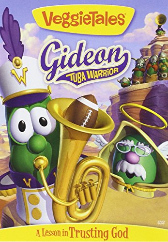 Veggietales cover featuring a cucumber playing a golden tuba.