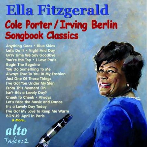 CD cover featuring Ella Fitzgerald’s portrait with song titles listed.