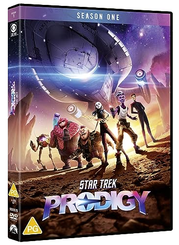 DVD cover for “Star Trek: Prodigy” Season 1 featuring animated characters.