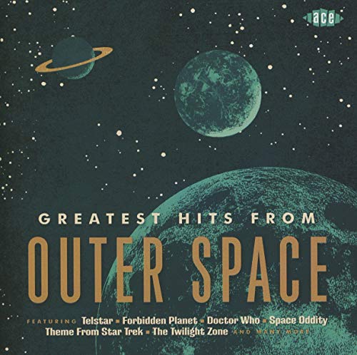 CD cover with planets, stars, and text: "Greatest Hits From Outer Space".