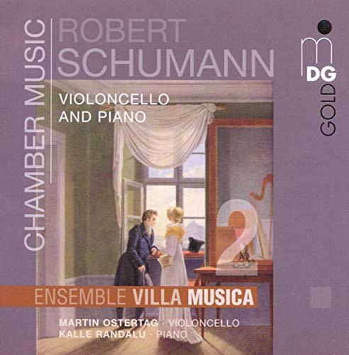 CD cover for Schumann's "Violoncello and Piano" featuring a painting.