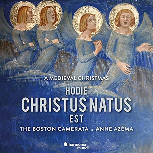 CD cover depicting four haloed figures against a blue, textured background.