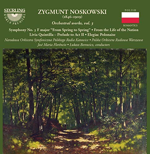 CD cover for Zygmunt Noskowski orchestral works, featuring a forest painting.