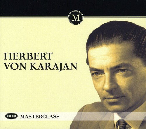 CD cover featuring a portrait of Herbert von Karajan, a classical conductor.