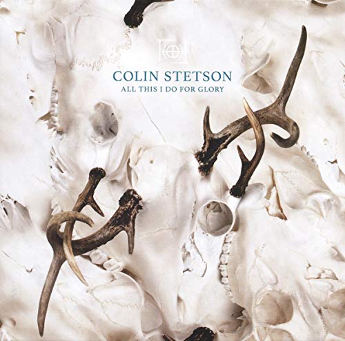 CD cover with animal skulls and antlers, text reads "Colin Stetson.