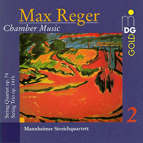 CD cover for Max Reger's Chamber Music, Vol. 2, with abstract art.