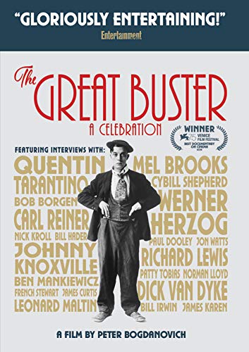 DVD cover for “The Great Buster,” featuring Buster Keaton in a suit.